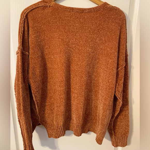 Rachel Zoe V-Neck Sweater - Rust - Picture 2 of 3